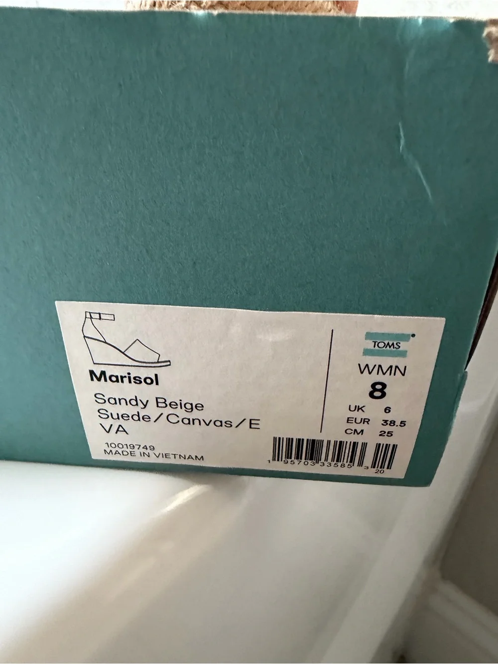 Toms suede upper